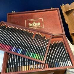 Rexel Cumberland Derwent Studio pencils set of 72 in wooden box, used