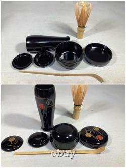 Rikyu Style Japanese Tea Ceremony Box Chabako Set Traditional Wooden