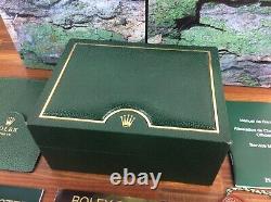 Rolex Submariner 16613 Watch Box Full Set Anchor Booklets Tag holder + free post