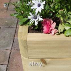 Rowlinson Marberry 1.5m Outdoor Garden Wooden Planter Box SET OF 2