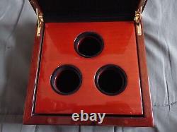 Royal Mint Gold Proof Wooden Three Coin-Set Display Box / James Cook