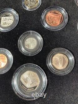Royal Mint UK 2019 Premium Proof Wooden Boxed Mint Proof Coin Set