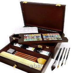 Royal Talens Rembrandt Box Master Edition Watercolour Art Set in Wooden Chest