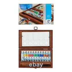 Royal Talens Van Gogh Watercolour Paint Tube Wooden Box Set 12 x 10ml