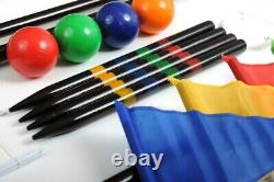 Royal York Boxed Quality Adults Croquet Set with Birch Wood Mallets