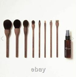 SHAQUDA special GIFT SET (8 Brushes & Cleaner) Kumano traditional /wooden box
