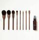 Shaquda Special Gift Set (8 Brushes & Cleaner) Kumano Traditional /wooden Box