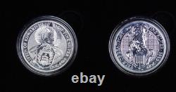 SILVER QUEEN'S BEASTS 2oz 11 COINS FULL SET -10+COMPLETER-IN WOODEN BOX