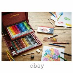 STABILO CarbOthello 60 Assorted Chalk-Pastel Colouring Pencils Wooden Box Set