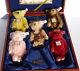 Steiff Miniature Baby Bears Set 1994 To 1998 Ltd Edition Wooden Box Uk Exclusive