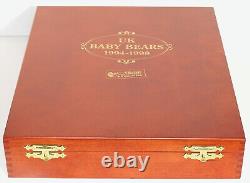 STEIFF Miniature Baby Bears Set 1994 to 1998 Ltd Edition Wooden Box UK Exclusive