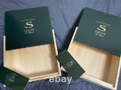 Salon Wooden Box Set Of 2, With Booklet, One Small Scratches