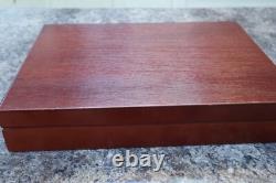 Sanders and Bowers 6 Person Stainless Steel Cutlery Set in wooden box vintage