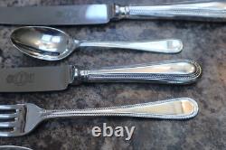 Sanders and Bowers 6 Person Stainless Steel Cutlery Set in wooden box vintage