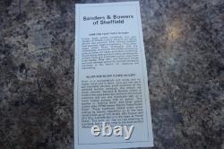 Sanders and Bowers 6 Person Stainless Steel Cutlery Set in wooden box vintage