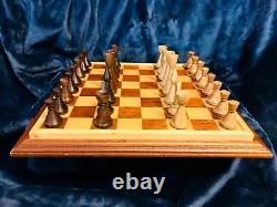 Schachspiel MCM Wooden Chess Set WithBox 3.5 King