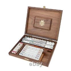 Schmincke Horadam Artists Watercolour 18 Half Pan Wooden Box Set 74650097 RETRO