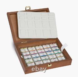 Schmincke Horadam Watercolour Paint Wooden Box Set 24 Full Pans