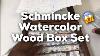 Schmincke Wood Box Set Of 48 Watercolor Half Pans