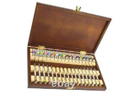 Screwdriver Set In Wooden Presentation Box For Watchmakers And Jewellers
