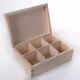 Selection Of Wooden Tea Boxes / Wood Box Container With Compartments Sections