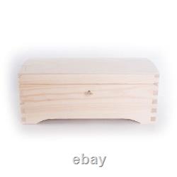 Selection of Wooden Chest Storage Boxes / Plain Wood / Small & Large Trunk Box