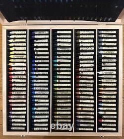 Sennelier 120 Assorted Oil Pastel Wooden Box Set. Professional Artists Pastels