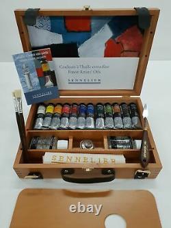 Sennelier Artists' Oils Wooden Box Set