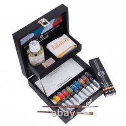Sennelier Oil Painting Set of 10 x 21ml Tubes in a Wooden Box