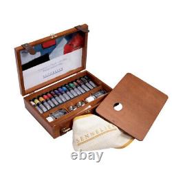 Sennelier Oil Painting Starter Set of 15 Tubes in Beautiful Wooden Box