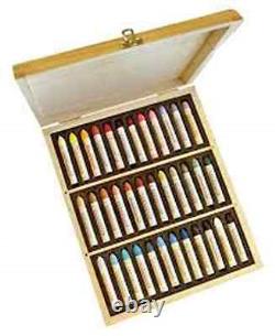 Sennelier Oil Pastel Wooden Box Set 36 Assorted