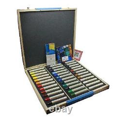 Sennelier oil paint stick professional artists wooden box set 36 sticks 38ml