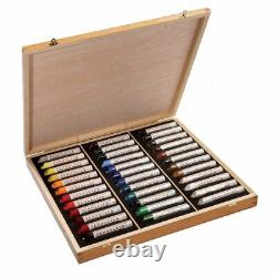 Sennelier oil paint stick professional artists wooden box set 36 sticks 38ml