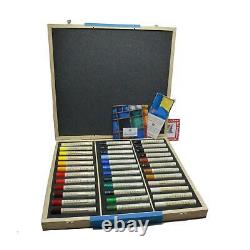 Sennelier oil paint stick professional artists wooden box set 36 sticks 38ml