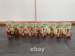 Senshukai Royal Pet Set 9 Box Japanese Wooden Animal Figurine Figure vintage