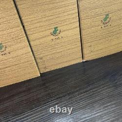 Senshukai Royal Pet Set 9 Box Japanese Wooden Animal Figurine Figure vintage