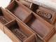Set Of 10 Vintage Double Brick Moulds Small Open Storage Box