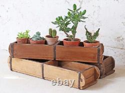 Set Of 10 Vintage Double Brick Moulds Small Open Storage Box