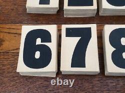 Set Of 231 Vintage Cardboard Hymn Board Numbers In Wooden Box