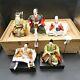 Set Of 5 Japanese Hina Dolls Figures In Original Wooden Box 2 Kyudo Archers