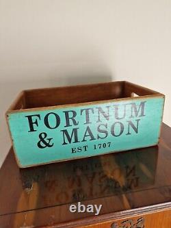 Set Of 5 Vintage Style Waxed Wooden Boxes Fortnum & Mason Shabby Chic