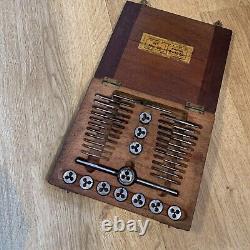 Set Of BA Taps And Dies In Wooden Box By LAL 0 10 BA