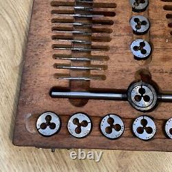 Set Of BA Taps And Dies In Wooden Box By LAL 0 10 BA