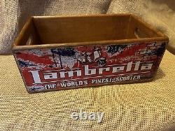 Set Of Five Lambretta & Vespa Storage Box Crates Made From Reclaimed Timber