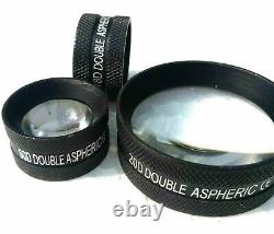 Set Of Three Double Aspheric Lens With Manual And Wooden Box Bi