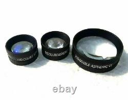 Set Of Three Double Aspheric Lens With Manual And Wooden Box Free Shipping Bi