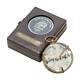 Set Of 2 Dollond London Maritime Brass Compasses Replica 1917 With Wooden Box