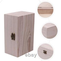 Set of 5 Painted Wooden Box Office Small Chest Chic Jewelry Case