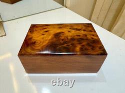 Set of 5 jewellery burl wooden box Organizer Keepsake Storage Box Ring Box