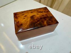 Set of 5 jewellery burl wooden box Organizer Keepsake Storage Box Ring Box